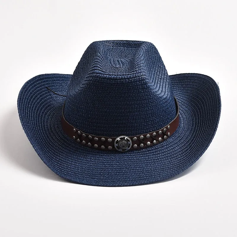 Summer Wide Brim Foldable Rope Outdoor Western Cowboy Hat for Men