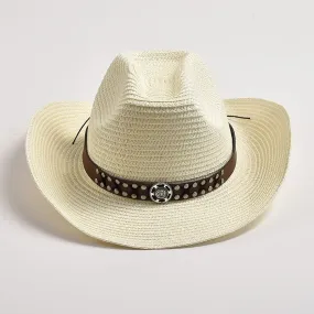 Summer Wide Brim Foldable Rope Outdoor Western Cowboy Hat for Men