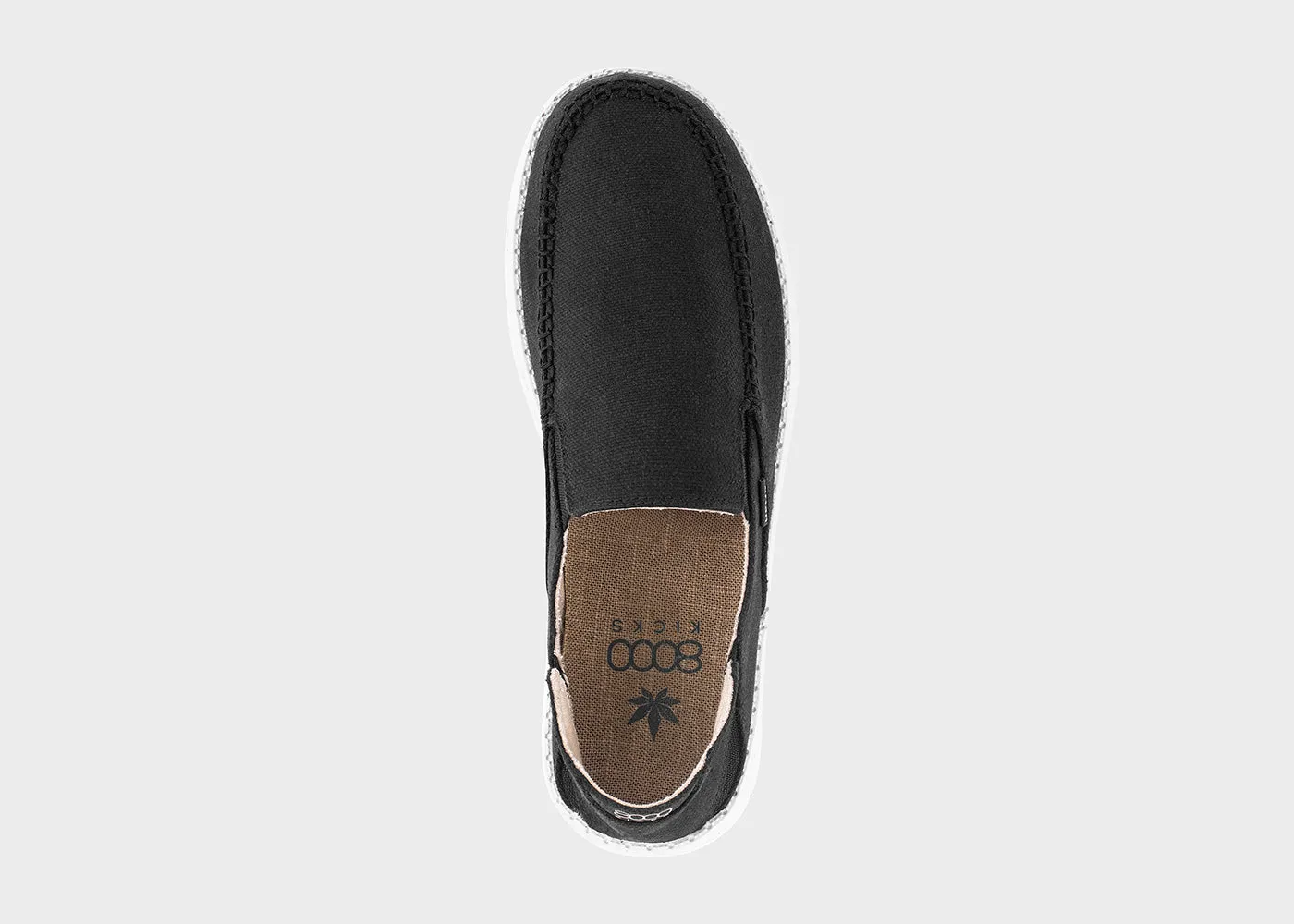 SunSlide Hemp Slip-on for Men in Black