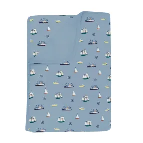 Toddler Blanket in Vintage Boats 1.0