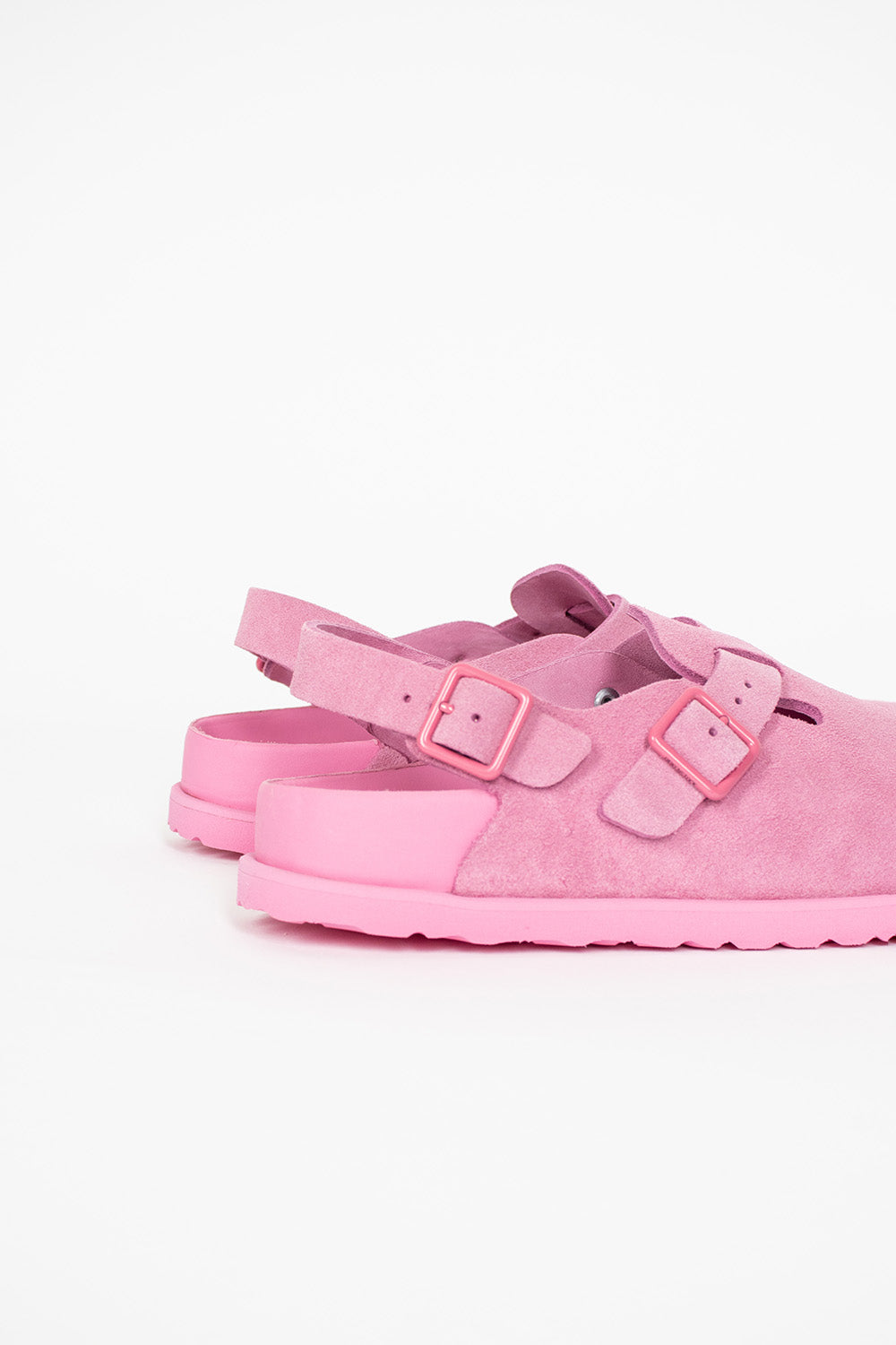 Tokio Suede Clog Azalea