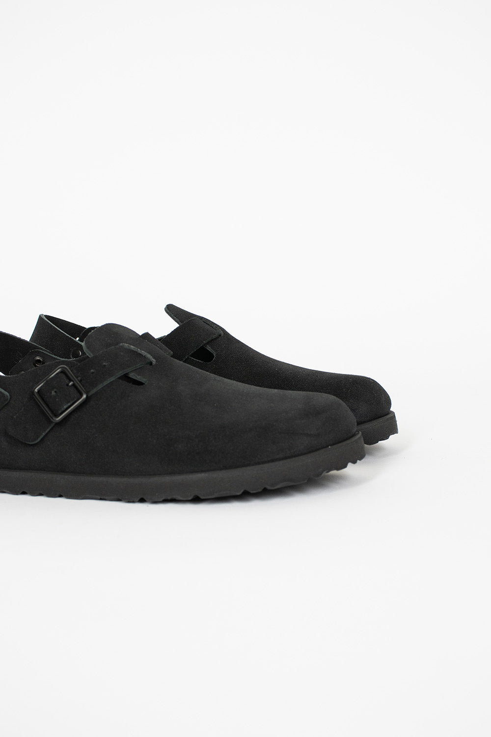 Tokio Suede Clog Black