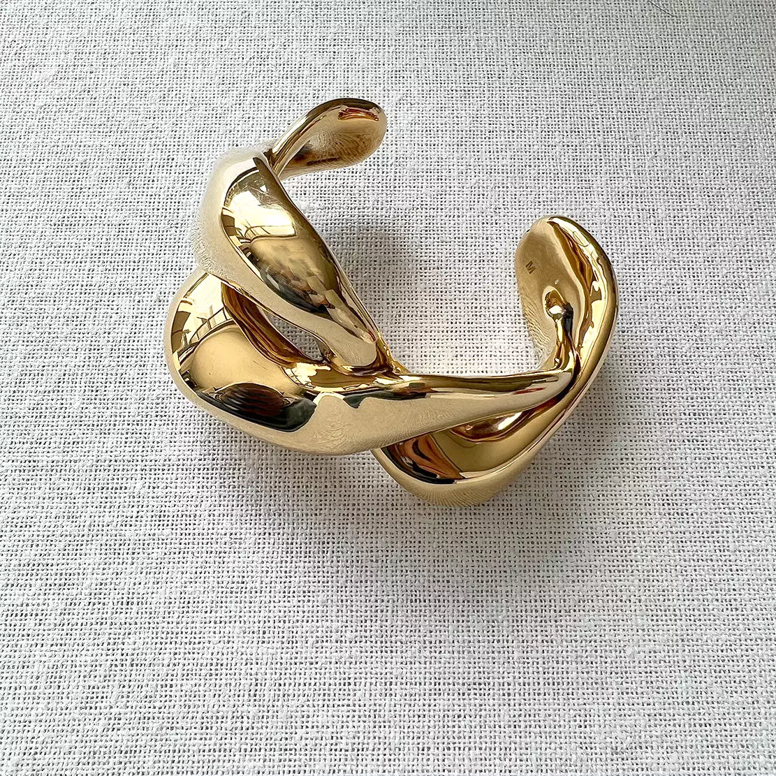 Twisted Cuff, Gold