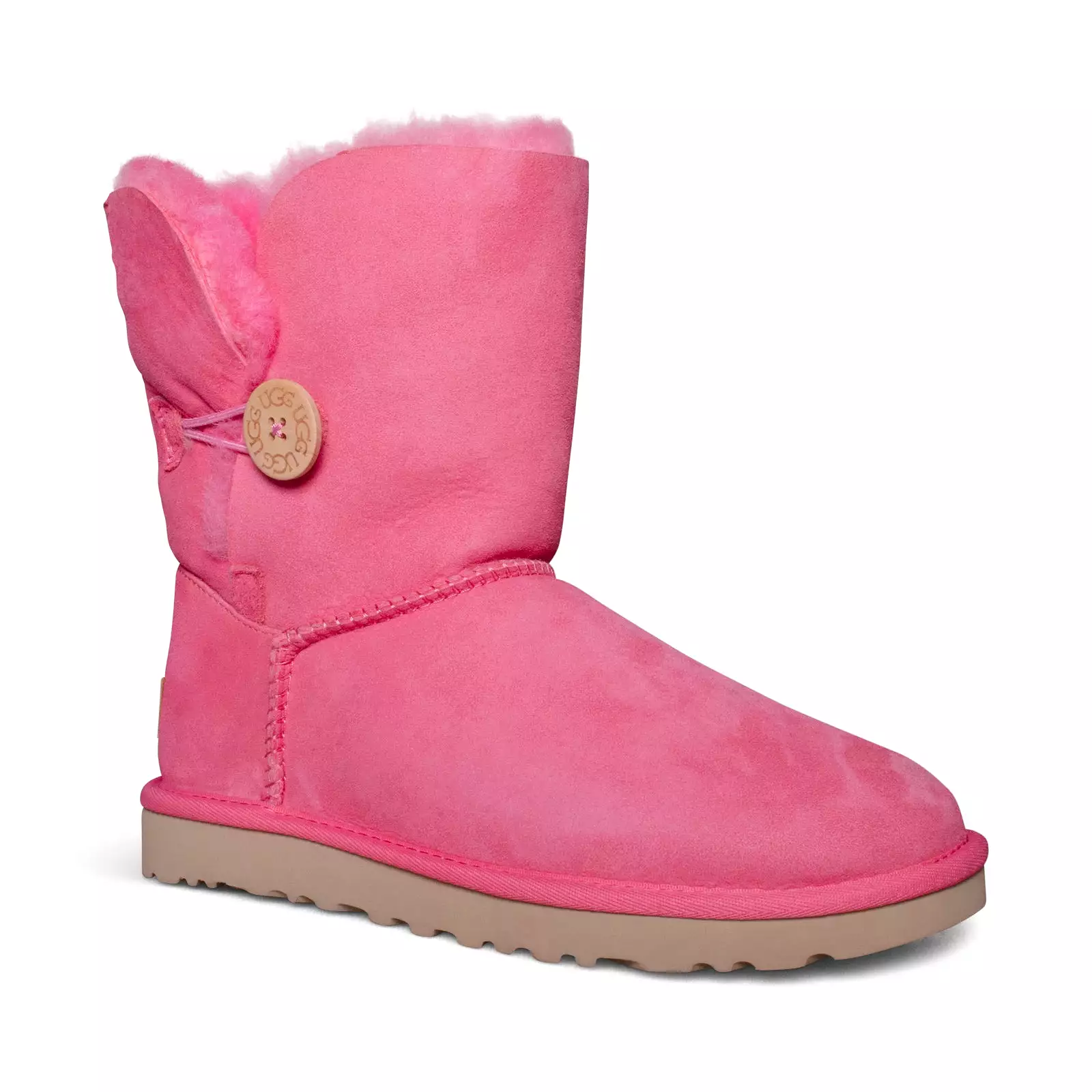 UGG Bailey Button II Pink Rose Boots - Women's