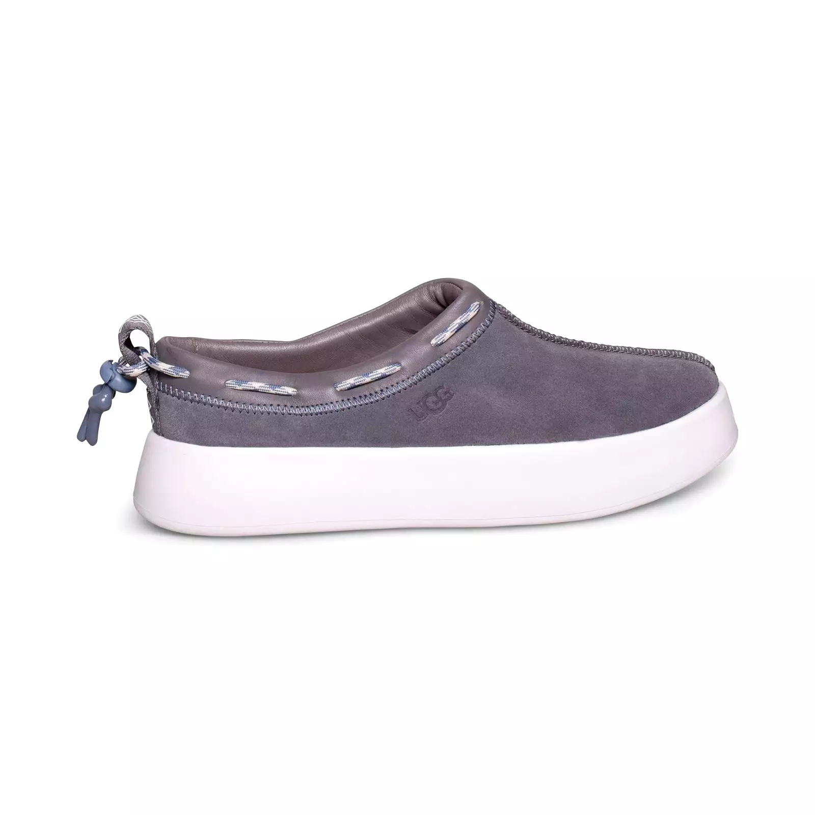 UGG Classic Boom Slip On Grey Charcoal Slippers - Women's