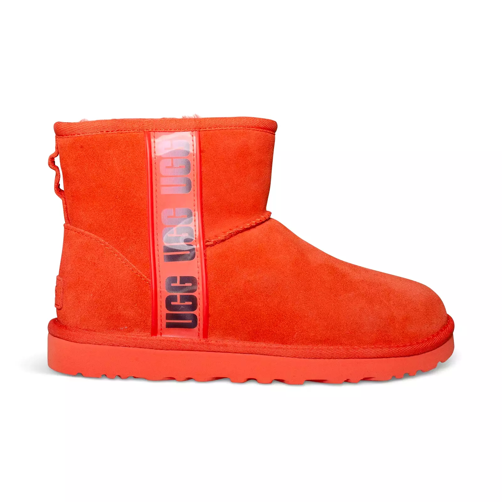 UGG Classic Mini Side Logo II Hazard Orange Boots - Women's