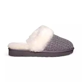 UGG Cozy Knit Charcoal Slippers - Women's