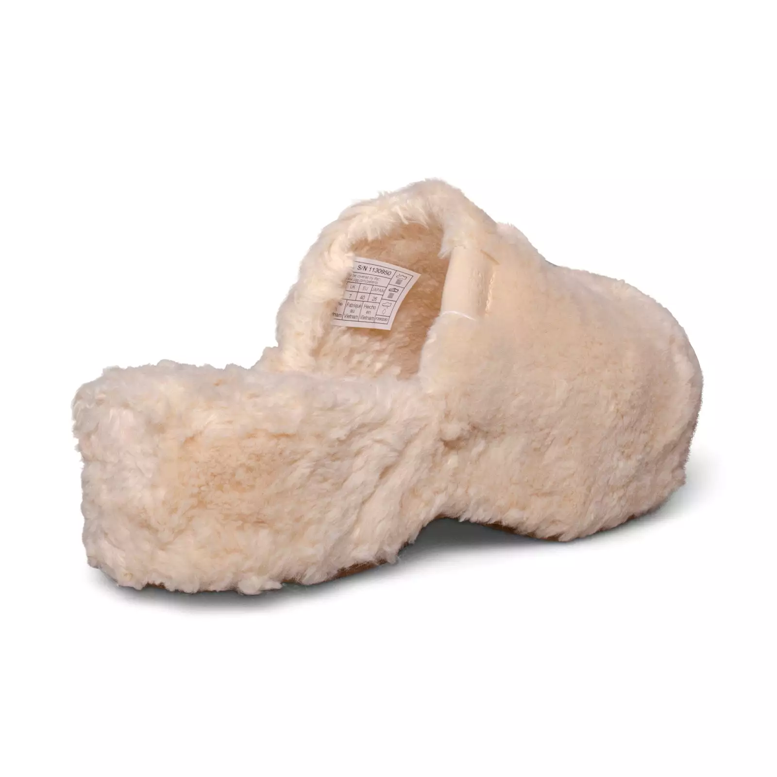 UGG Fuzz Sugar Clog Natural Slippers - Women's