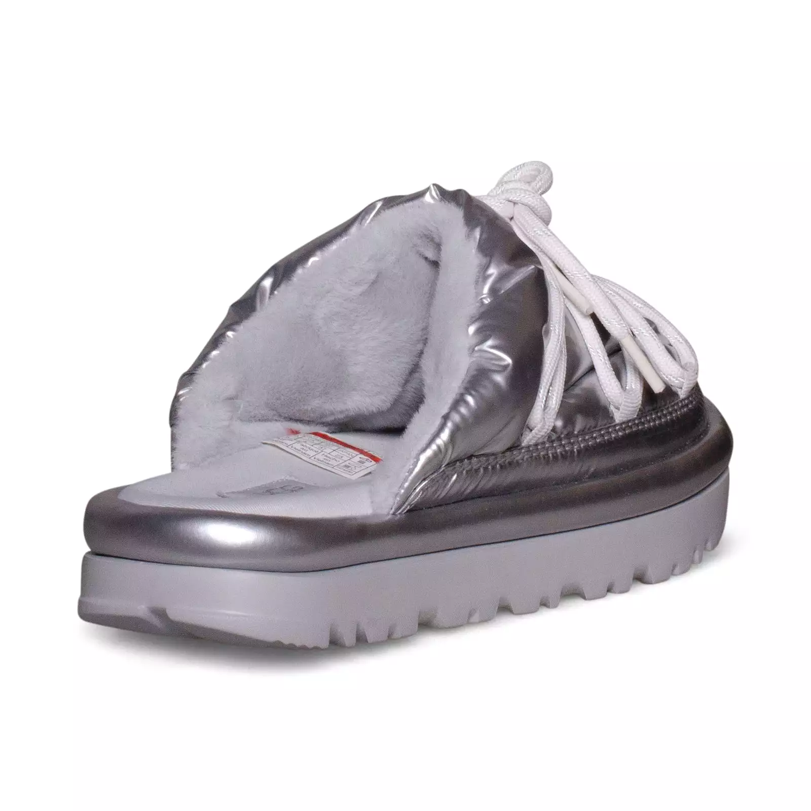 UGG Hi Shine Spaceslider Slide Silver Slippers - Women's