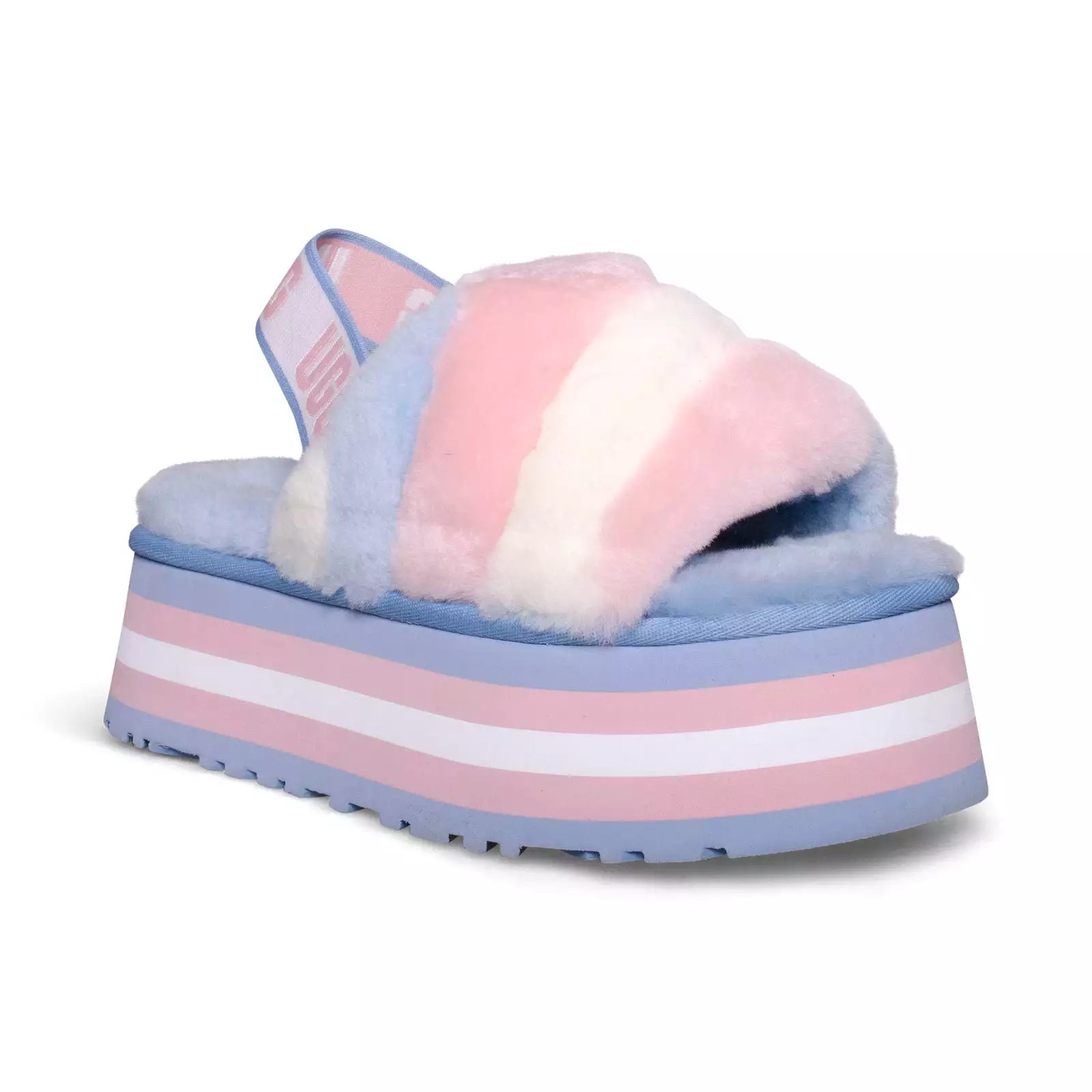 UGG Pride Disco Stripe Slide Combo Slippers - Women's