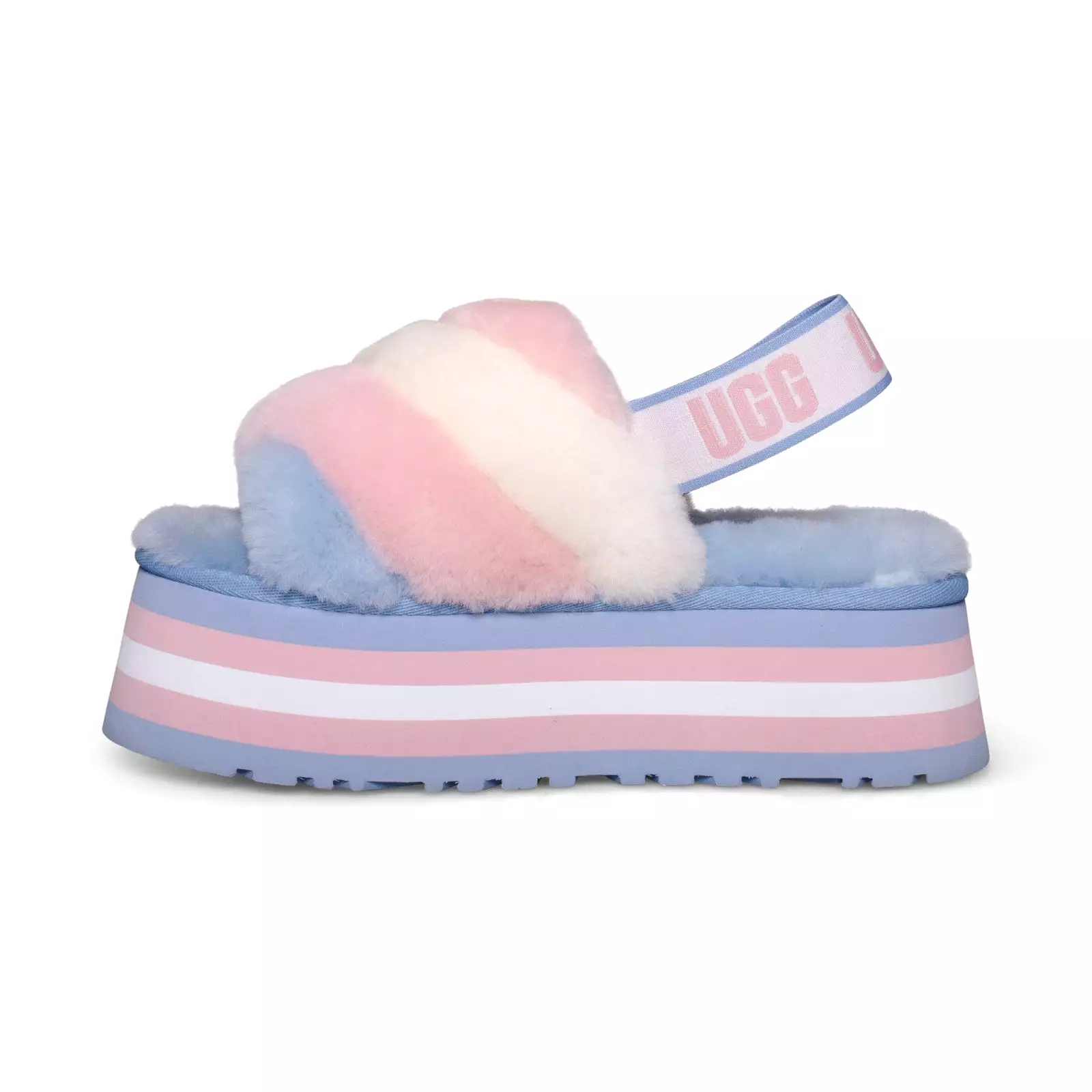 UGG Pride Disco Stripe Slide Combo Slippers - Women's