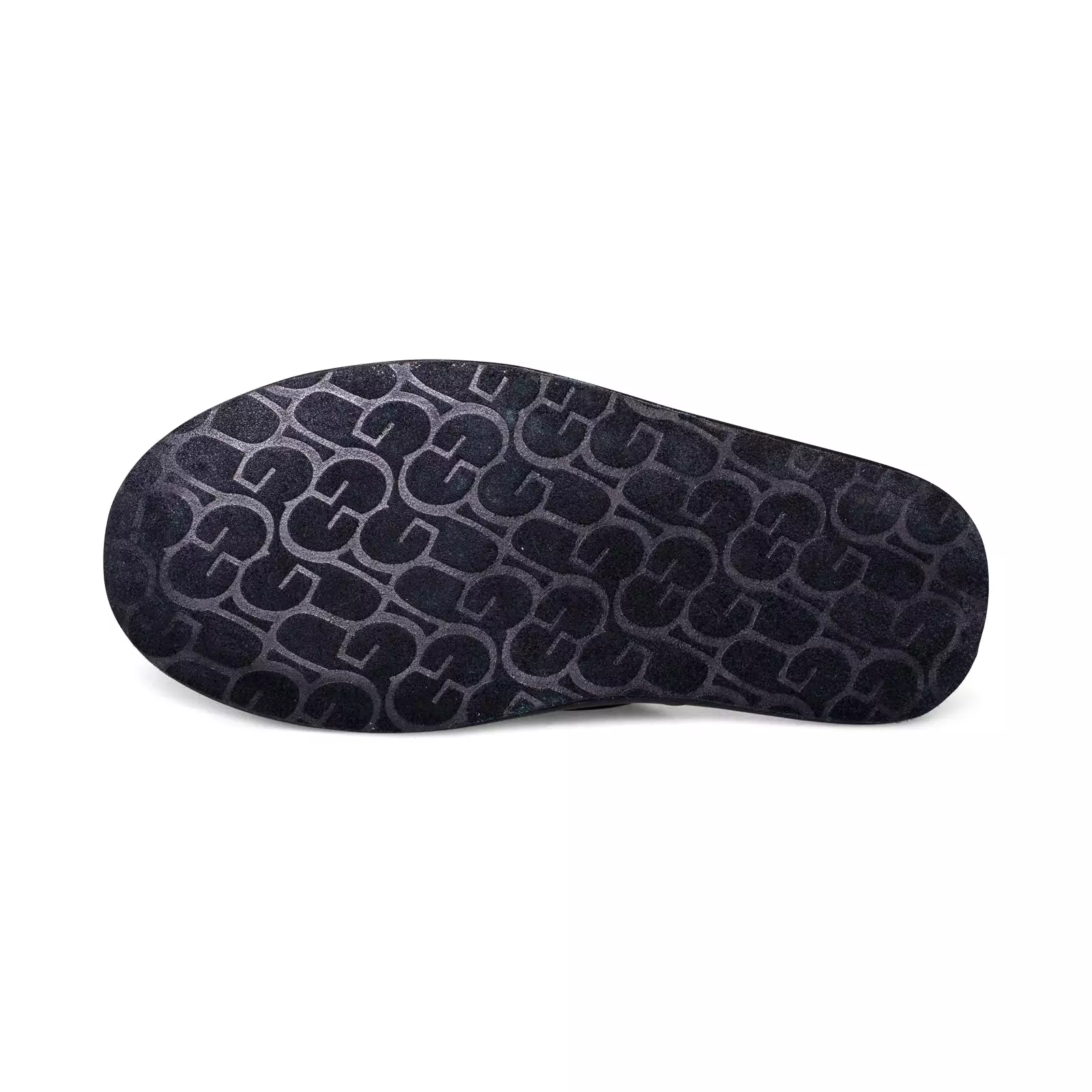 UGG Scuff Leather Black Slippers - Men's