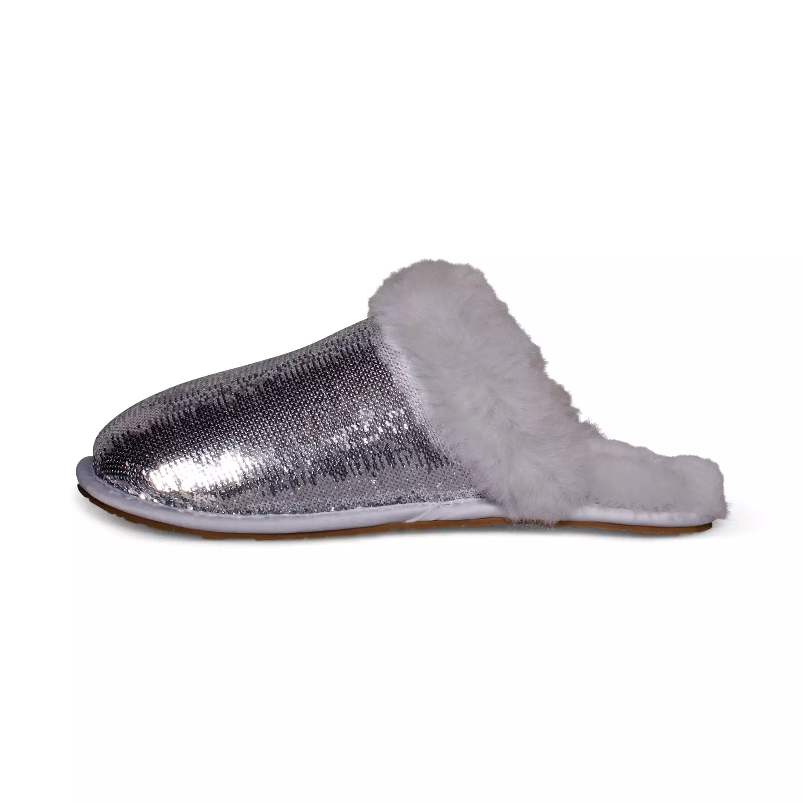 UGG Scuffette II Mirror Ball Silver Slippers - Women's