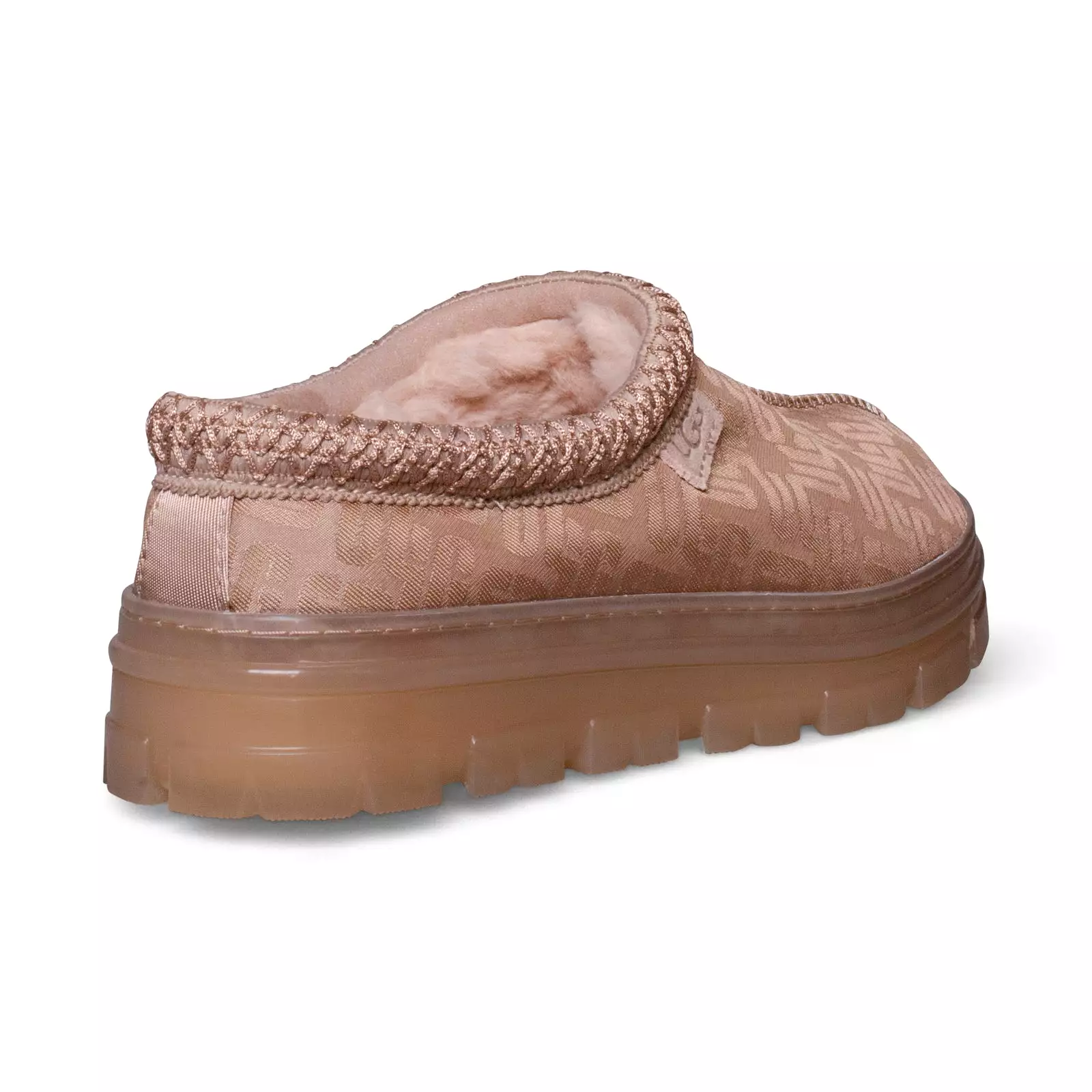 UGG Tasman Monogram Tan Grey Slippers - Women's