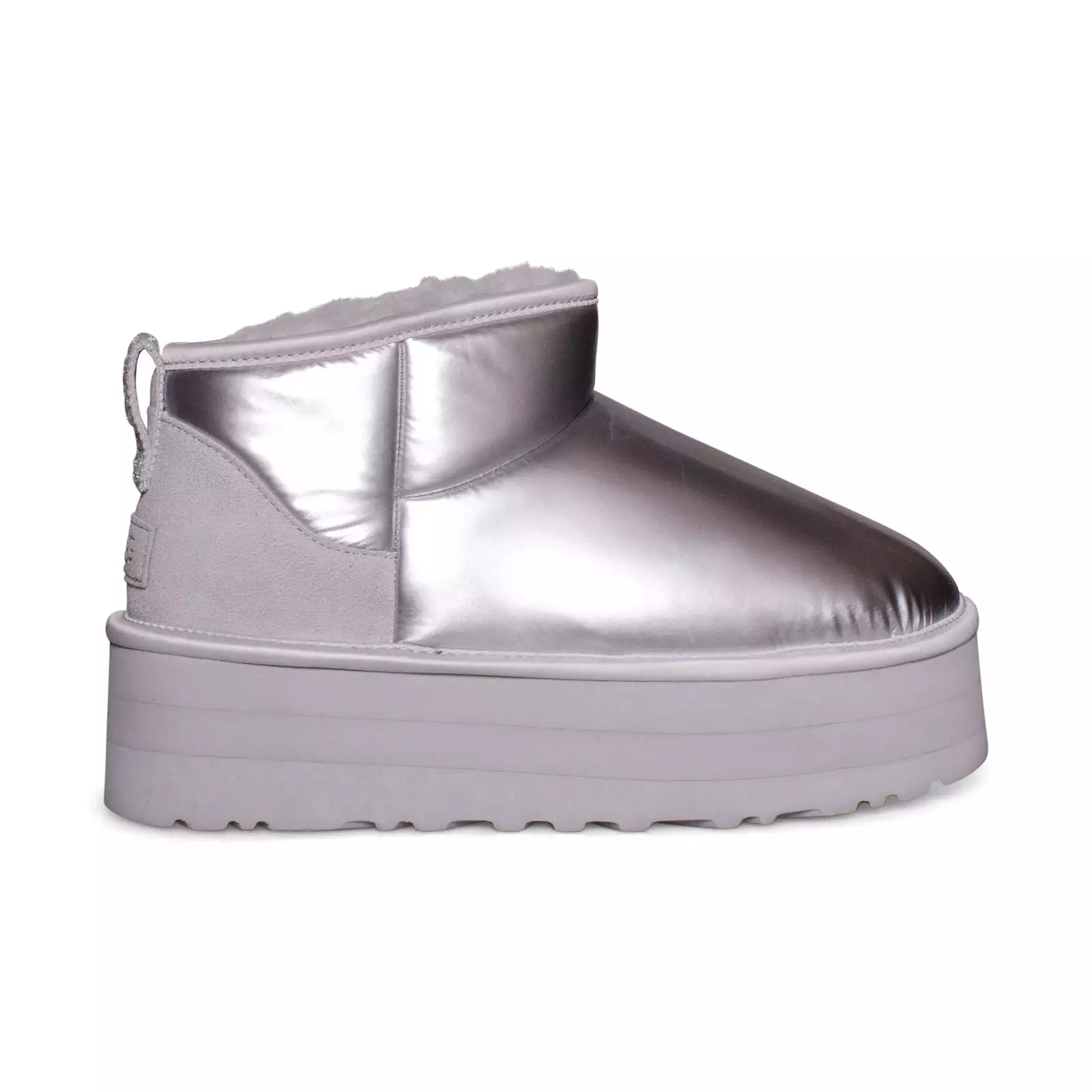 UGG Ultra Mini Platform Hi Shine Silver Boots - Women's