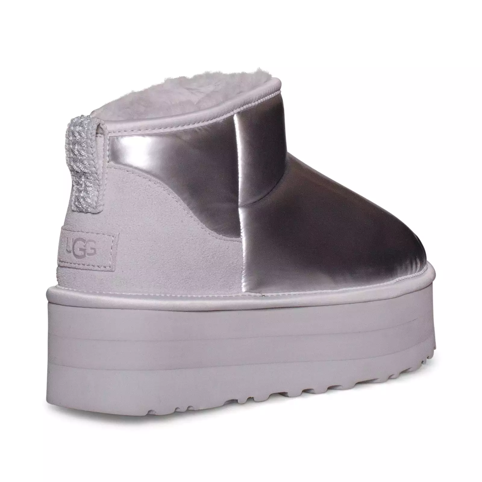 UGG Ultra Mini Platform Hi Shine Silver Boots - Women's