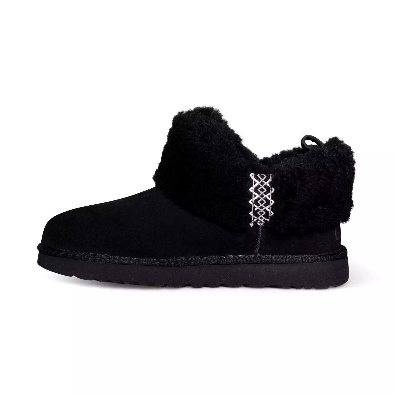 UGG Ultra Mini UGG Braid Black Boots - Women's