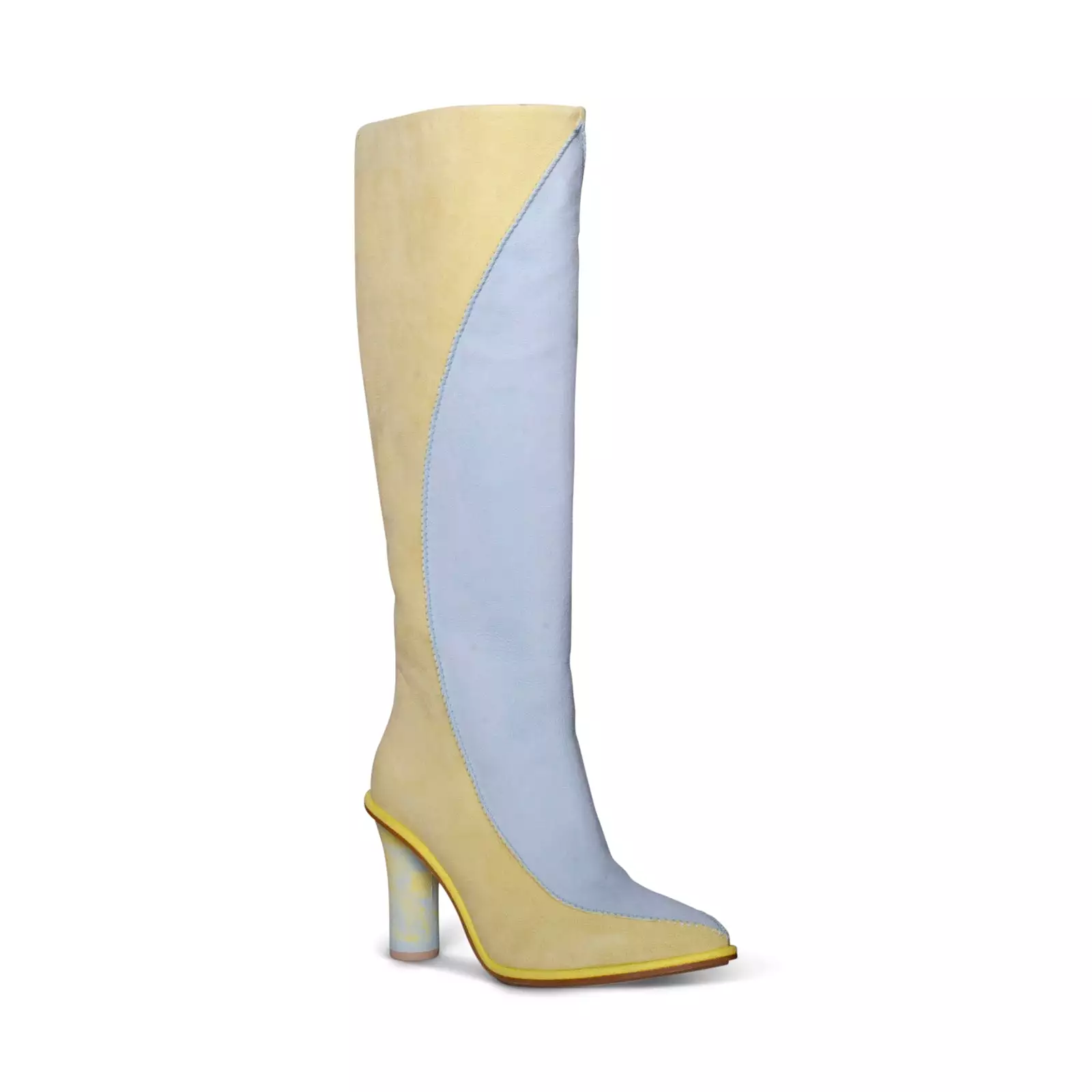 UGG X Tschabalala Self Contrast Heel Yellow / Teal Boot - Women's