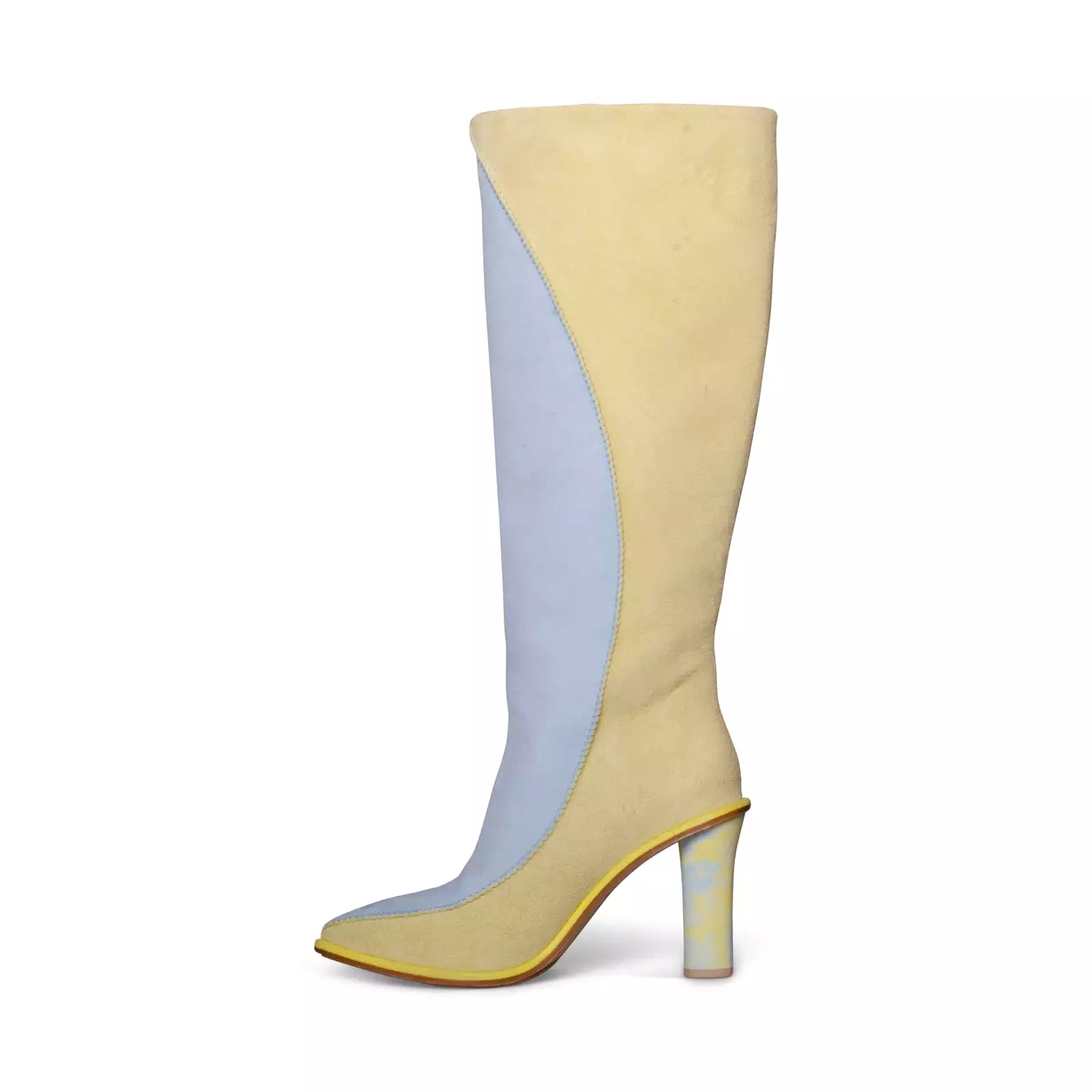 UGG X Tschabalala Self Contrast Heel Yellow / Teal Boot - Women's