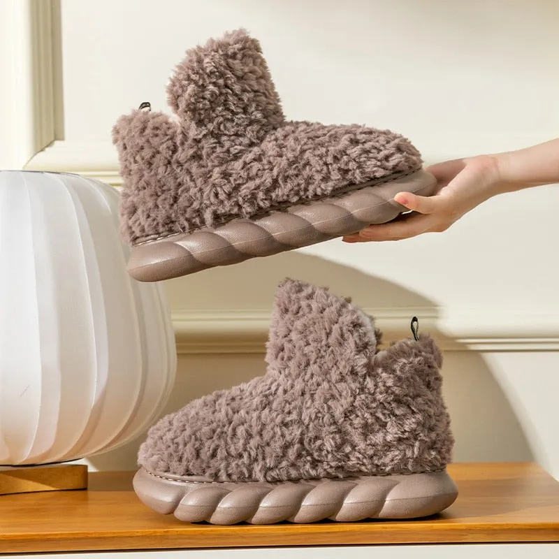 Ultra-soft fleece slippers to keep your feet nice and warm 