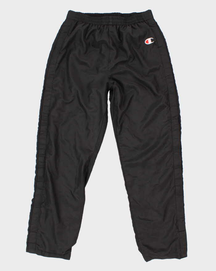 Vintage 90s Champion Black Track Bottoms - M