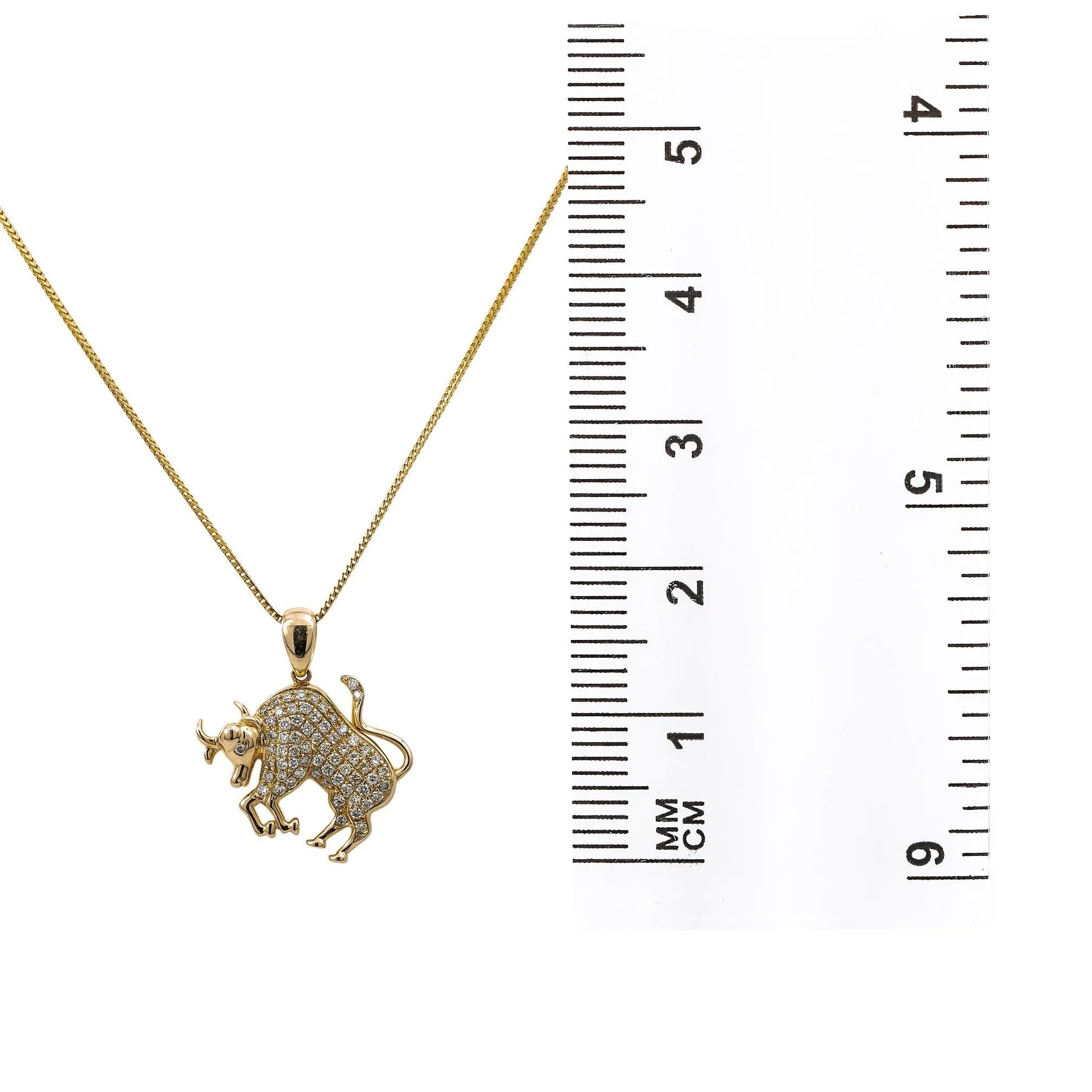 Women’s 14K Yellow Gold Pendant with 0.15 CT Diamonds