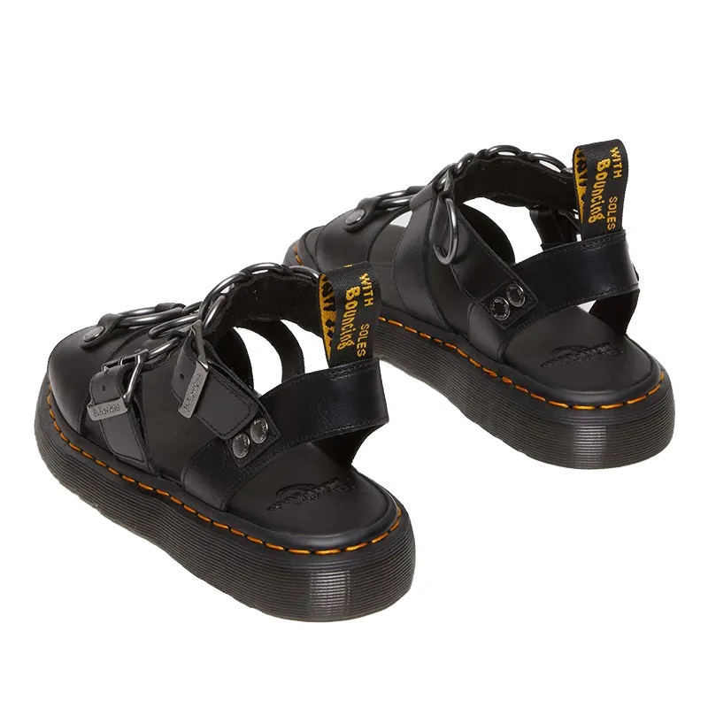 Women’s All Season Sandals, Black Low-Top 