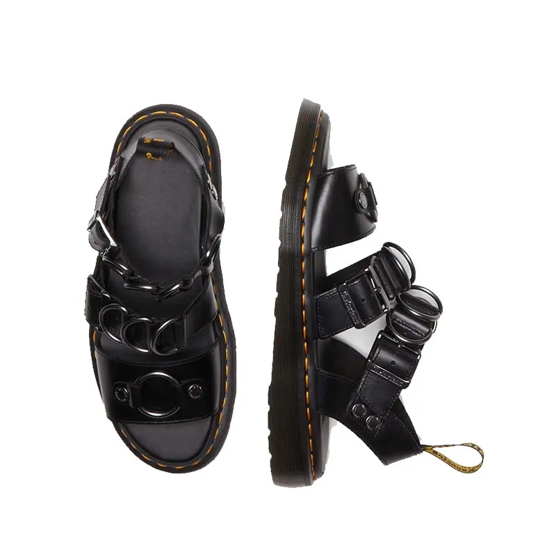 Women’s All Season Sandals, Black Low-Top 