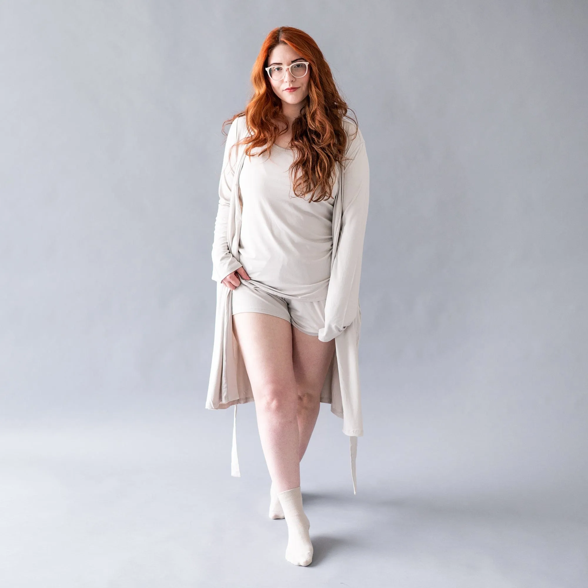 Women’s Lounge Robe in Oat