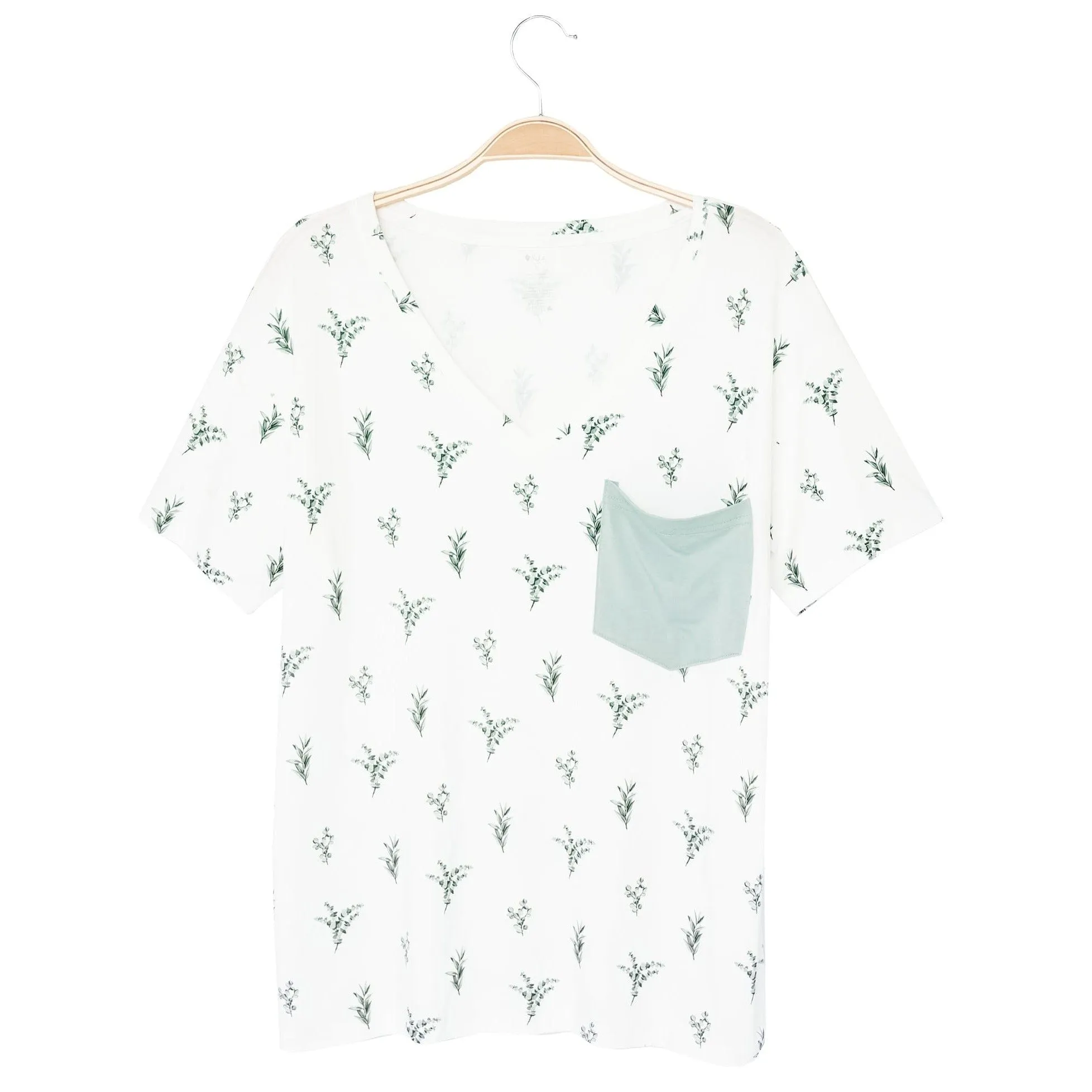 Women’s Relaxed Fit V-Neck in Eucalyptus