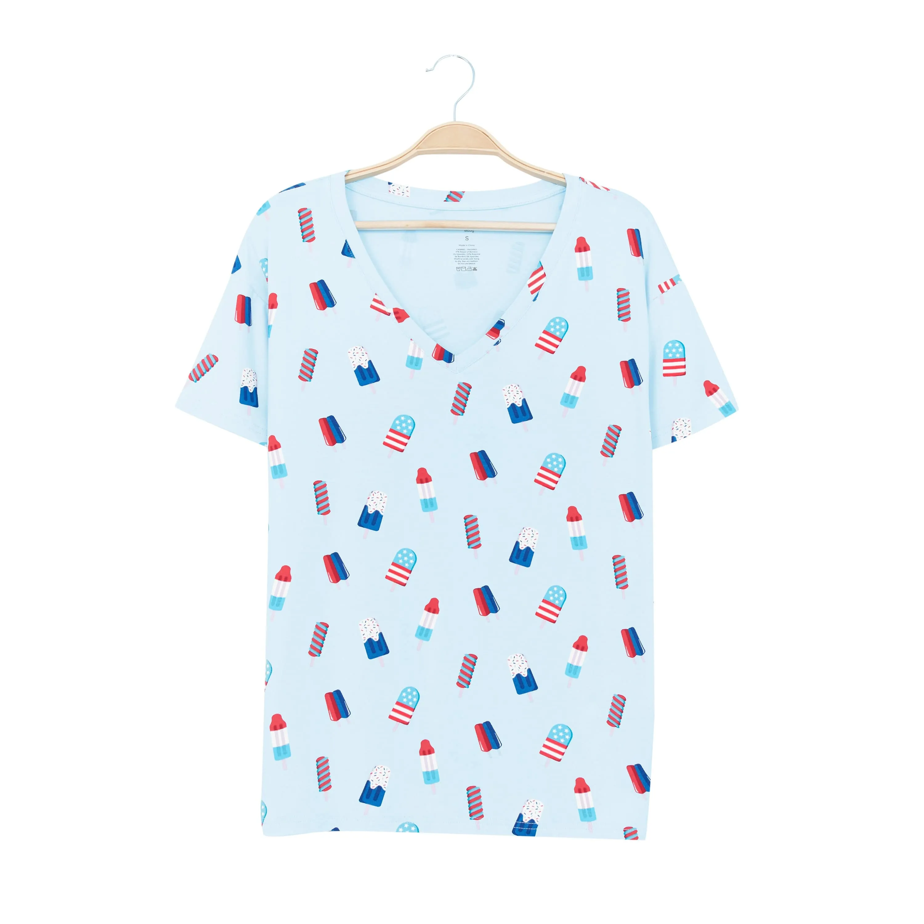 Women’s Relaxed Fit V-Neck in Popsicle