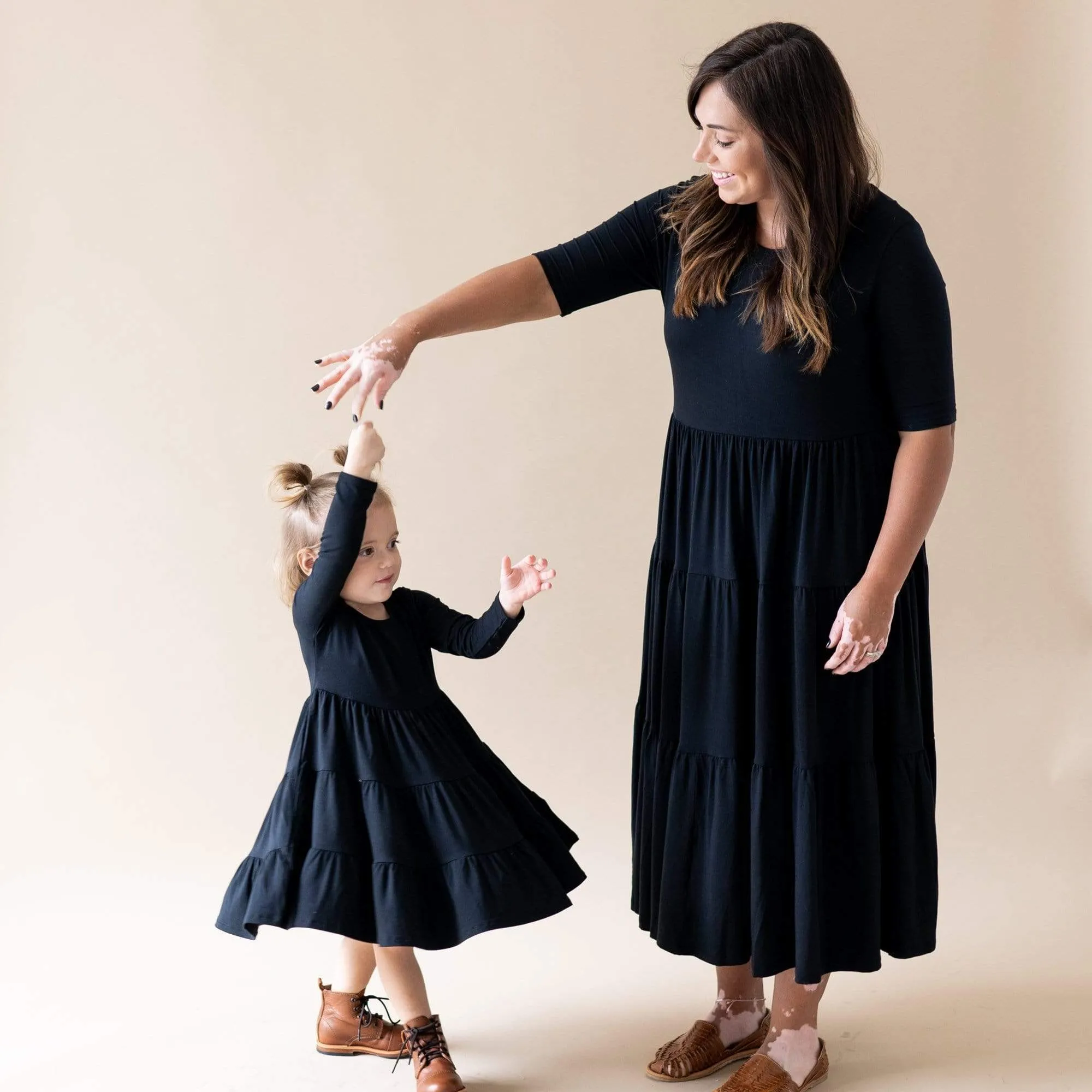 Women’s Tiered Dress in Midnight